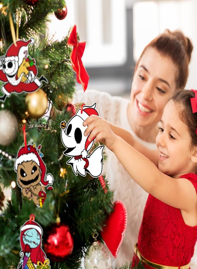 Tivee Christmas Tree Decorations - 16PCS Jack Sally Christmas Tree Hanging Ornament Xmas Nightmare Christmas Ornaments Christmas Decorations Before Holiday Decor Home Indoors - Image 3